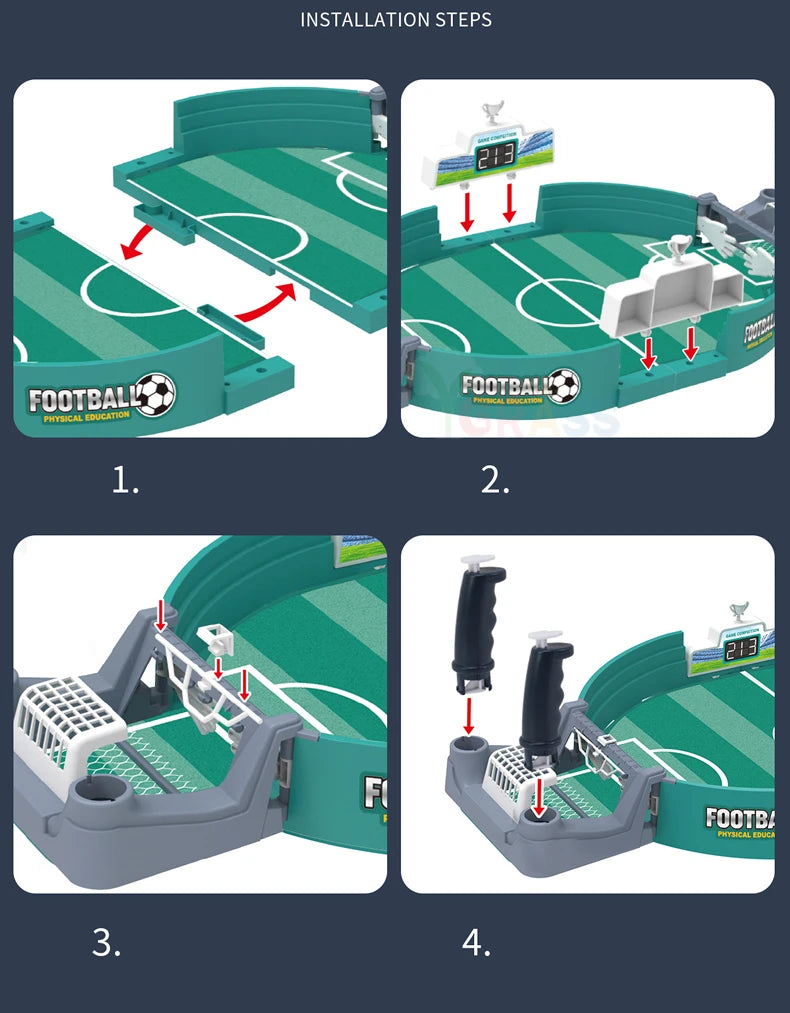 Joc Interactiv de Fotbal pentru Copii – Mini Stadion 42x21x9cm cu Porți și Mingiuță
