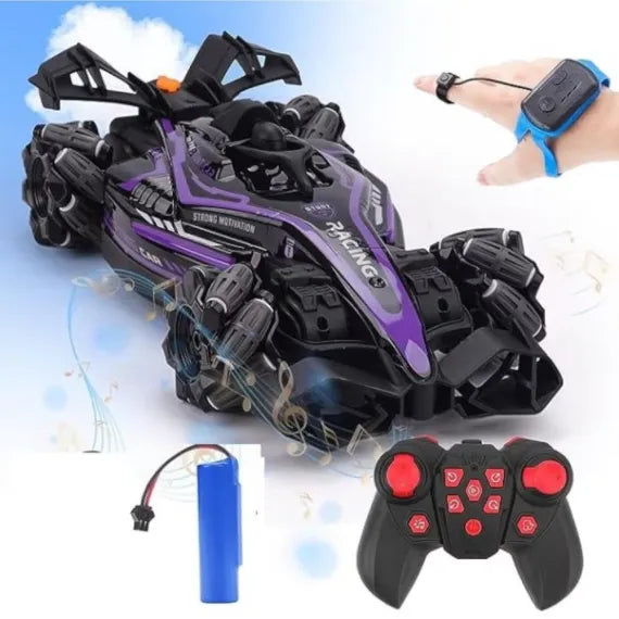 🏎️ Mașină Formula 1 cu Telecomandă și Ceas 17x35x10cm – Drifturi, Fum, Lumini și Sunet!