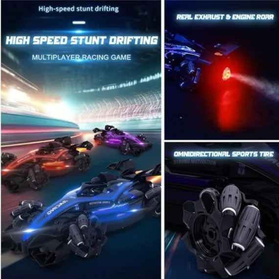 🏎️ Mașină Formula 1 cu Telecomandă și Ceas 17x35x10cm – Drifturi, Fum, Lumini și Sunet!